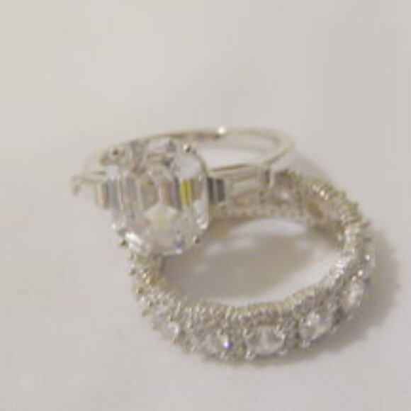 Radiance by Absolute Simulated Diamond & Eternity Band Ring Size 8 - Picture 9 of 9